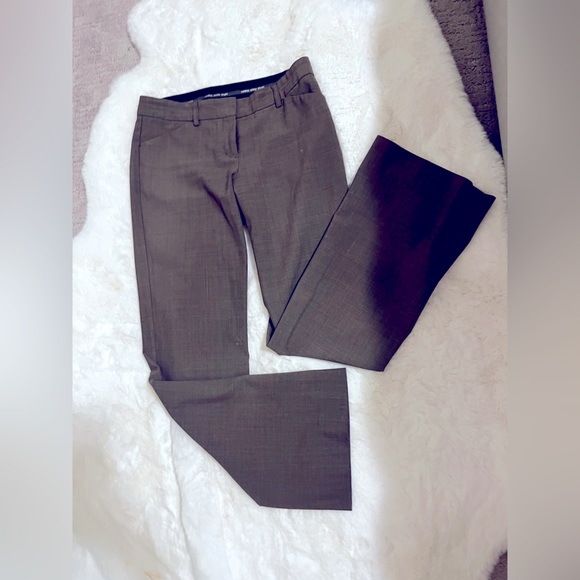 Express Editor dress pants size 2 straight leg Dark Tan khaki / brown beige - Picture 6 of 14